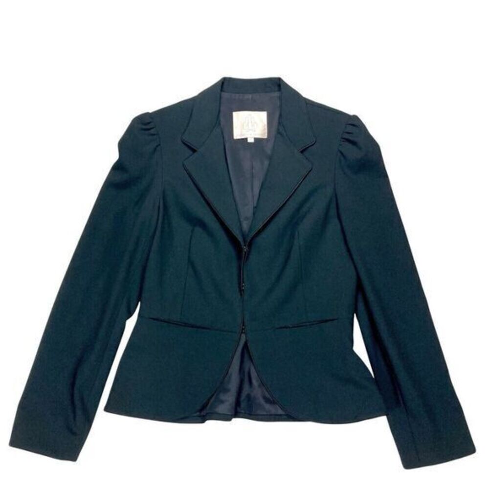 Rebecca Taylor Jacket Womens 6 Black Preppy Academia Country Club Capsule Blazer